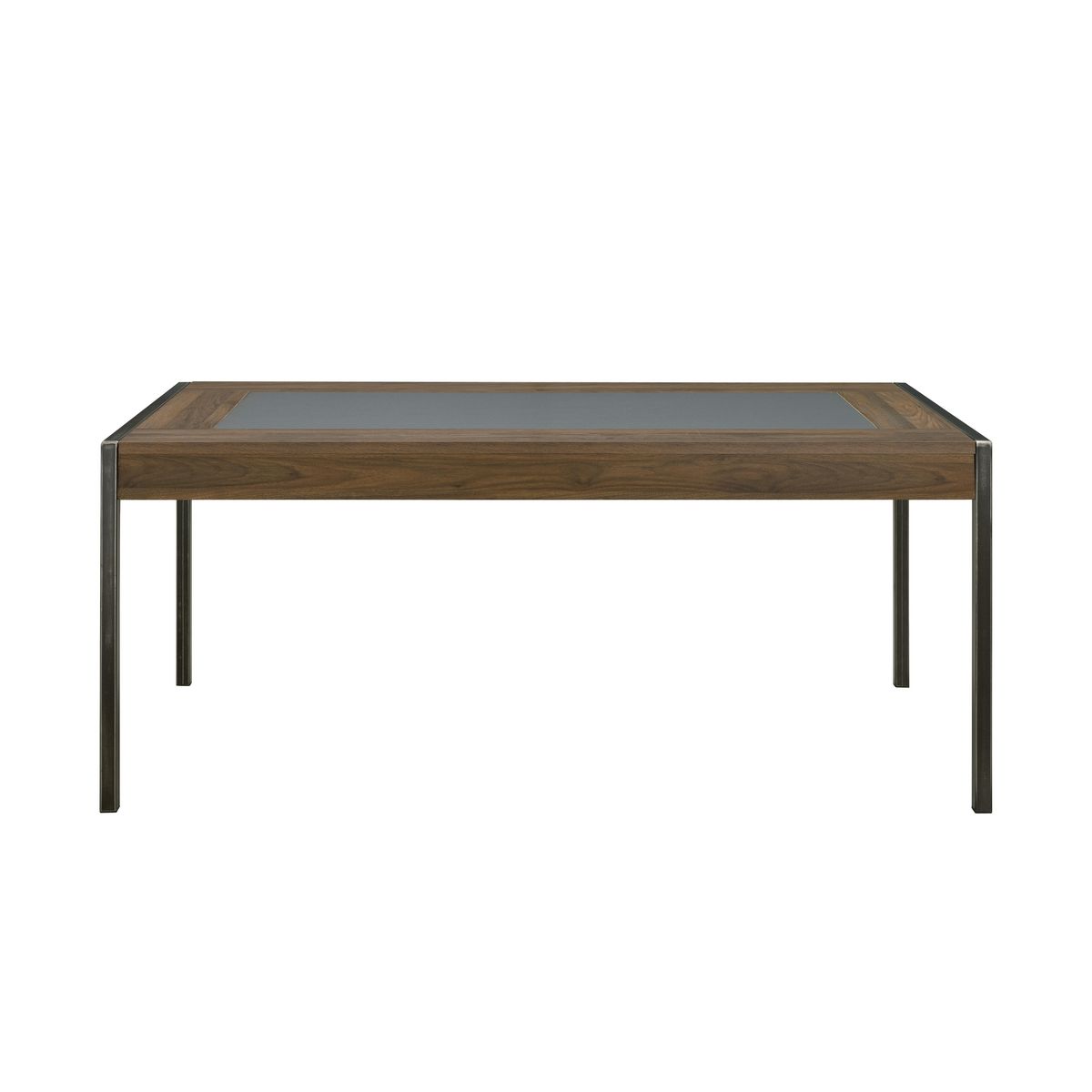 Table de séjour salle à manger style industriel pieds métal L180cm FABRIC