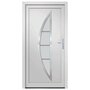 Voir la diapositive 3 : VIDAXL Porte d'entree Blanc 98x200 cm PVC