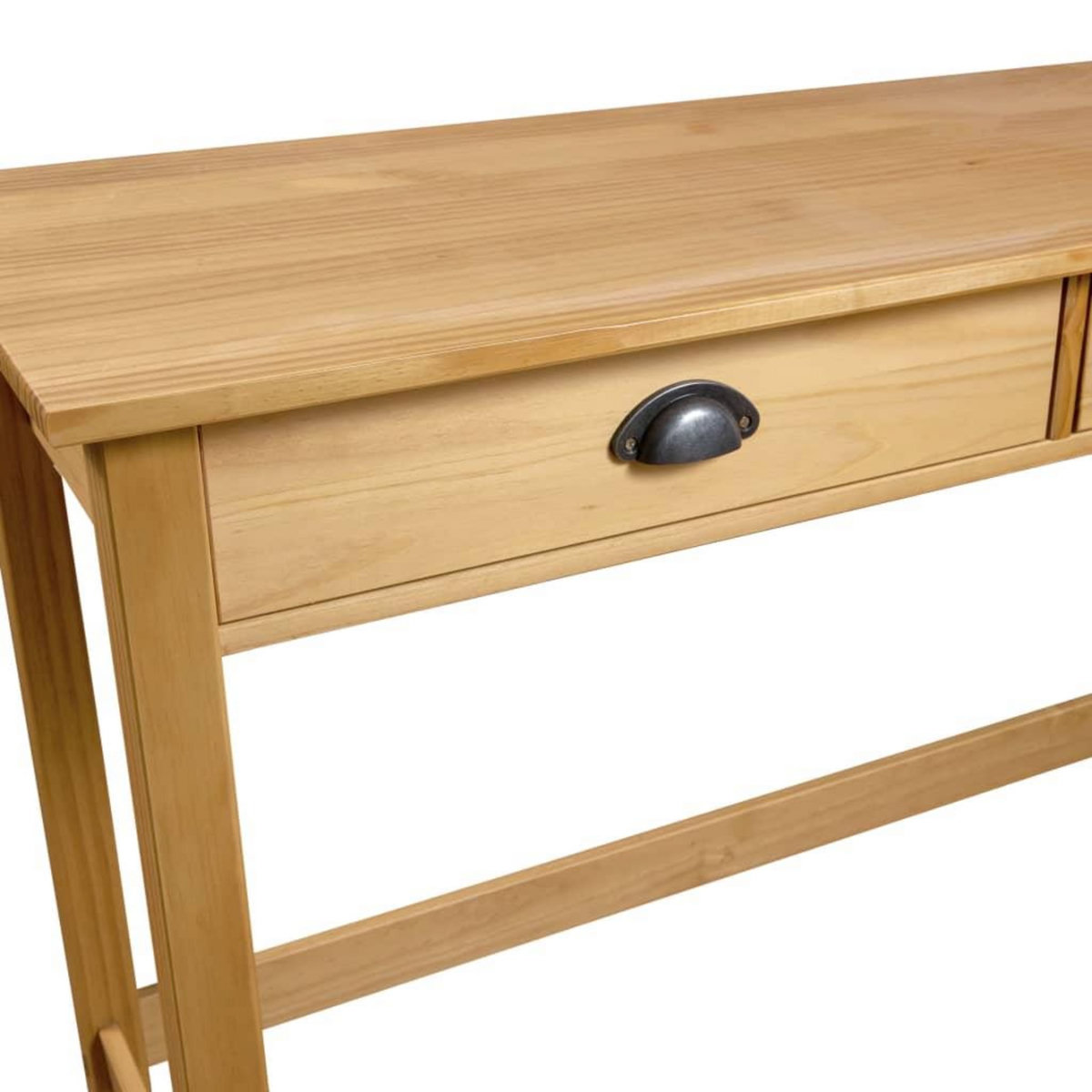 VIDAXL Table console Hill Range avec 2 tiroirs 110x45x74 cm Pin solide