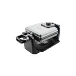 EMERIO Croque Gaufre Emerio 4 gaufres argenté