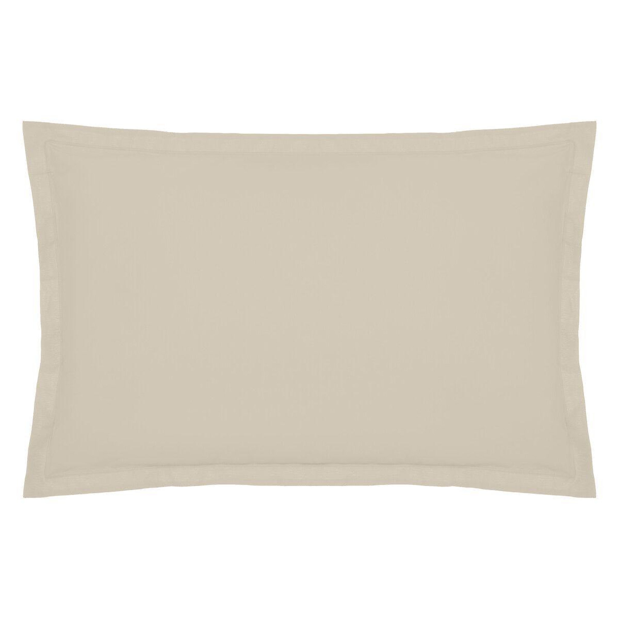 ATMOSPHERA Taie d'oreiller  percale  50x70cm beige lin