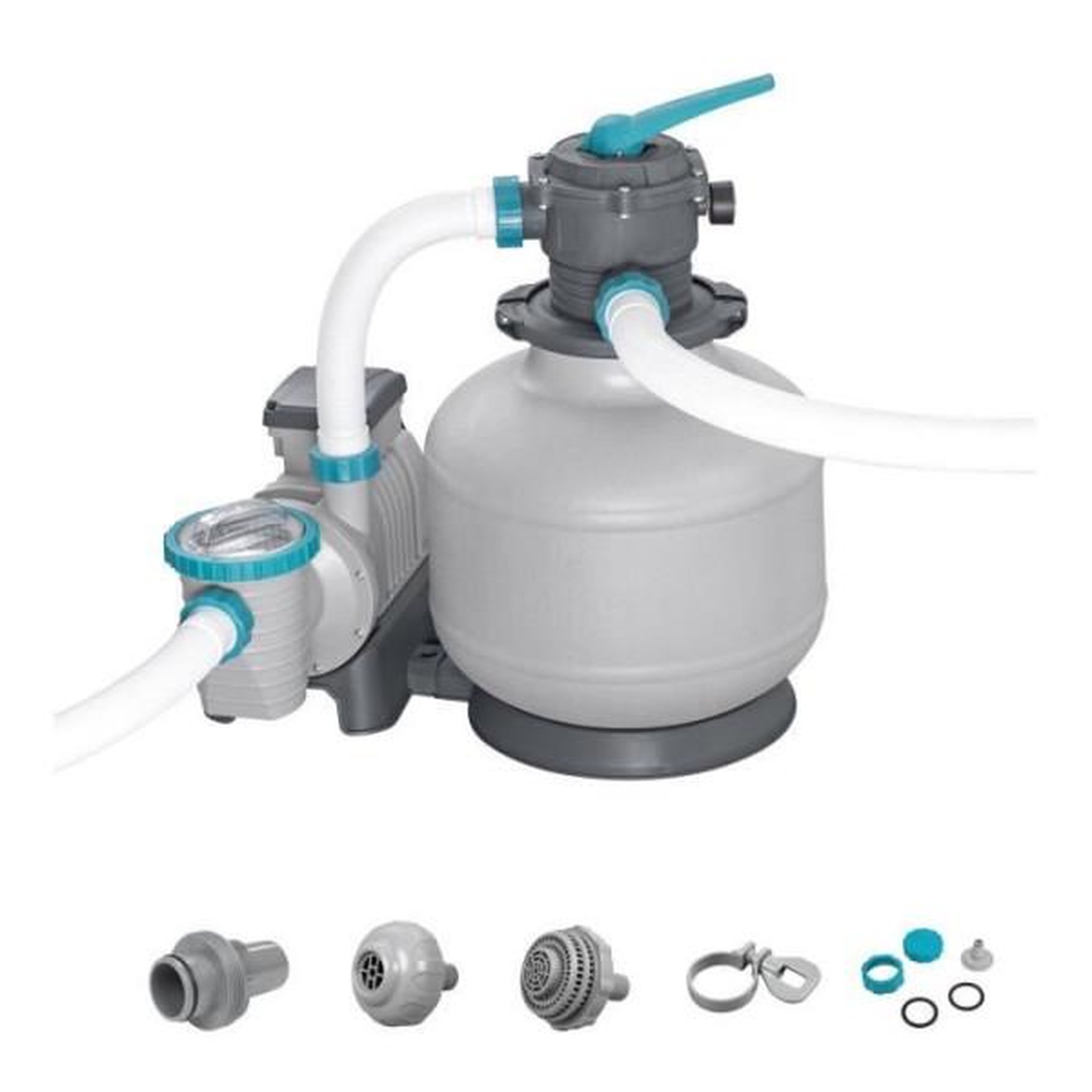 BESTWAY Filtre a sable / pompe de filtration pour piscine jusqu'a 66 m3 - Bestway -11 355 L/h - Avec préfiltre