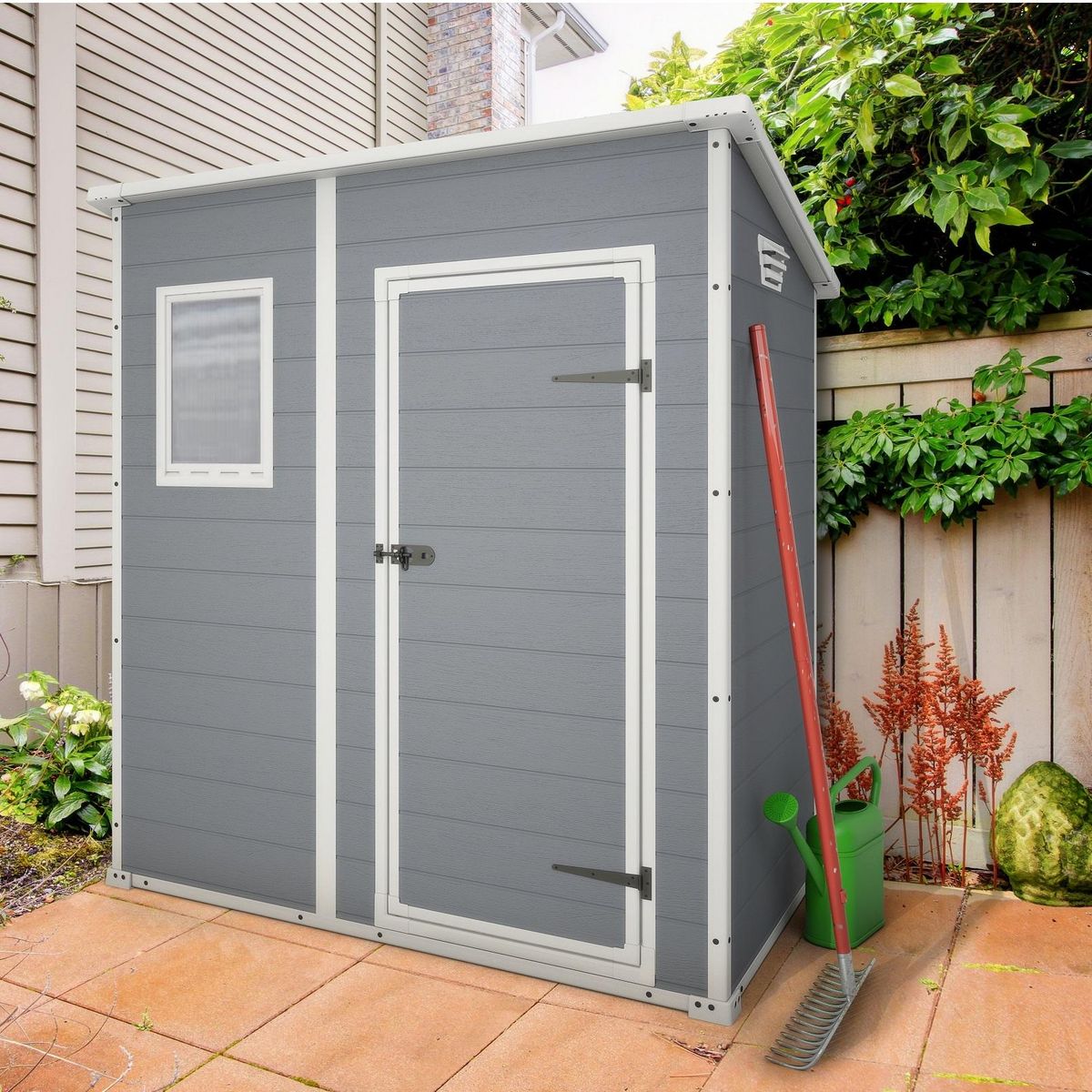 KETER Abri de jardin résine - Avec plancher - 2,04m² - PREMIUM 64