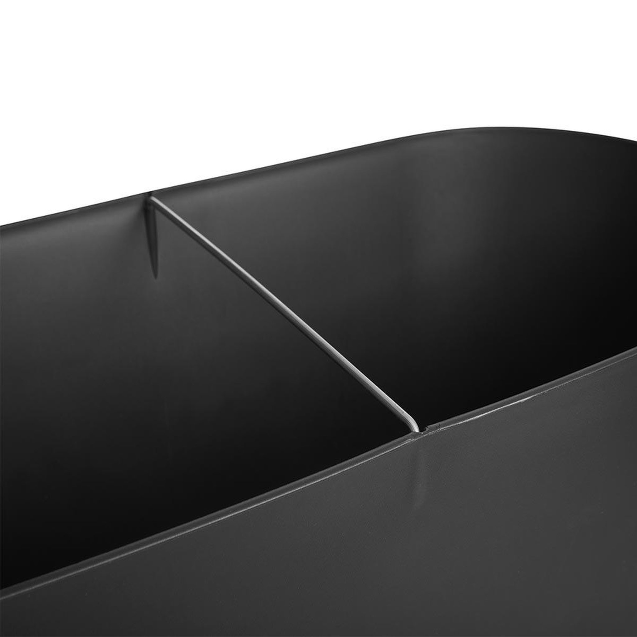 Voir la diapositive 4 : ELHO Jardinière Greenville Terrasse 60 x 26 x 24,4 cm avec roulettes - Noir - Elho