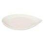 Voir la diapositive 2 : SECRET DE GOURMET Lot de 6 Assiettes Plates  Goutte  29cm Blanc