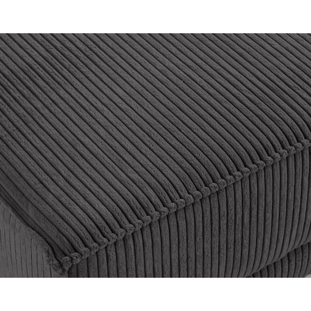 LISA DESIGN Charlie - pouf - pieds hauts - en velours côtelé