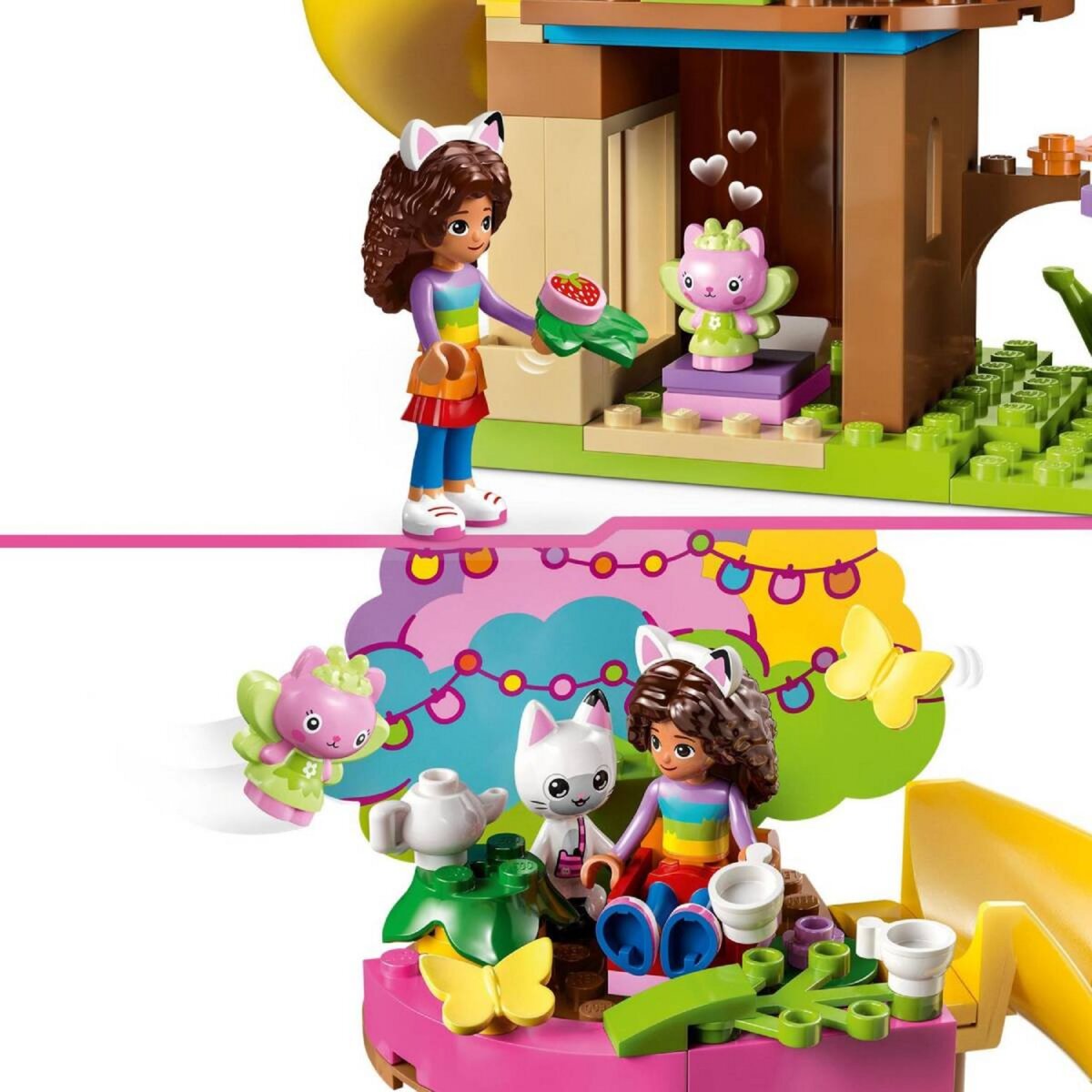 LEGO 10787 Gabby et la Maison Magique La Fête au Jardin de Fée Minette, Jouet avec Figurines plus Cabane dans l&rsquo;Arbre, Toboggan et Manège, Cadeau Filles, Garçons, Enfants Dès 4 Ans