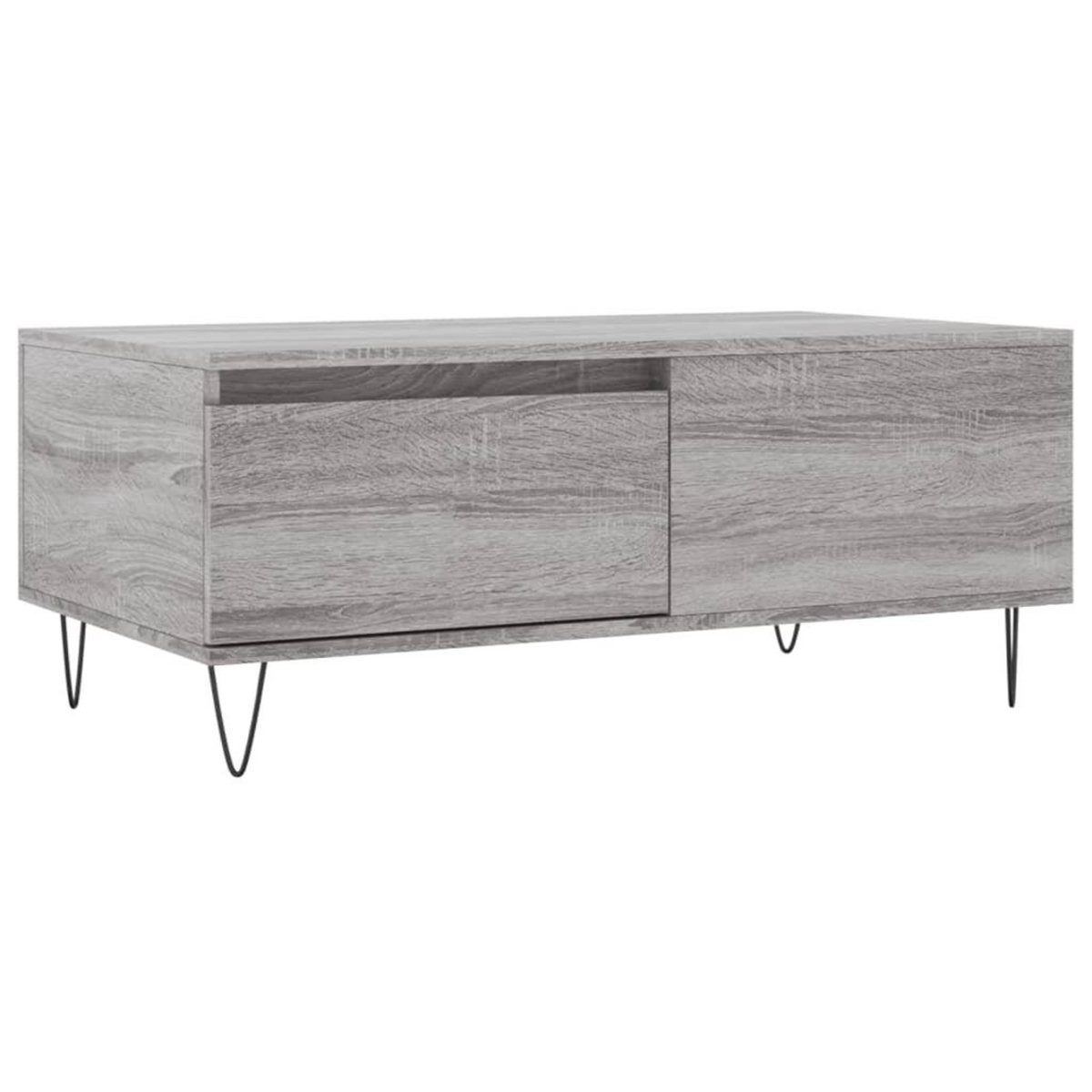 VIDAXL Table basse Sonoma gris 90x50x36,5 cm Bois d'ingenierie