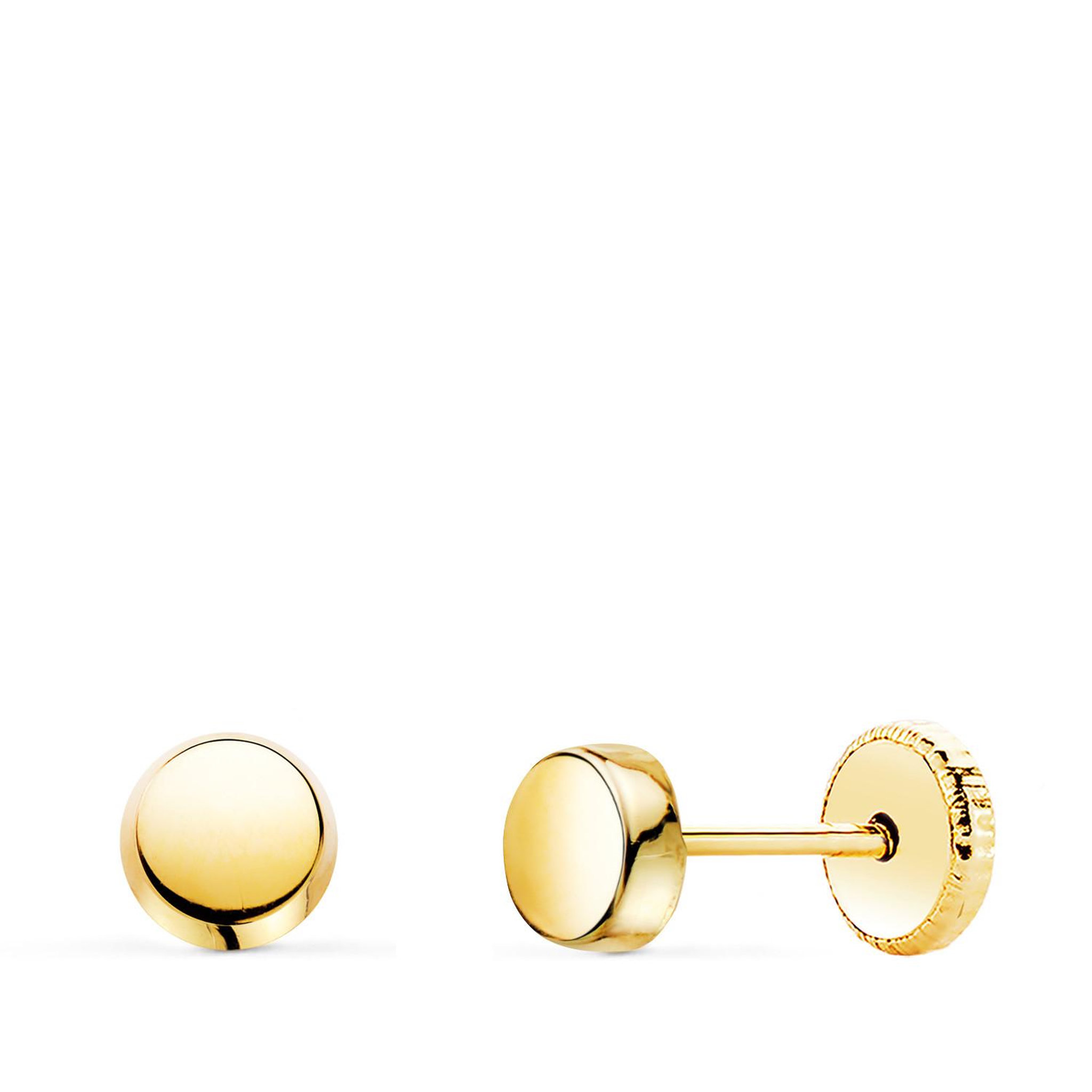 L'ATELIER D'AZUR Boucles d'Oreilles Or 18 Carats 750/000 Jaune Ronde