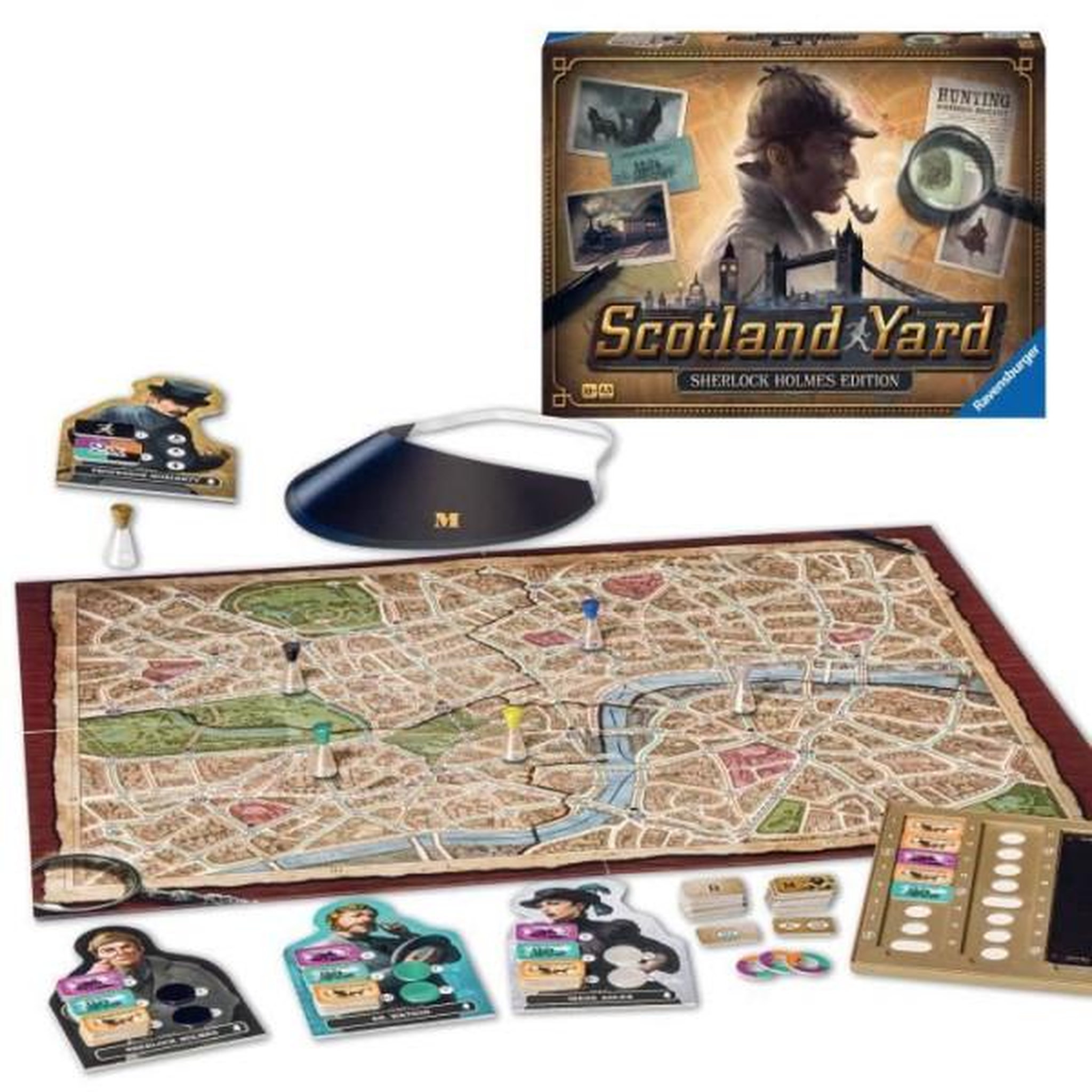Voir la diapositive 2 : RAVENSBURGER Scotland yard sherlock holmes, jeu de stratégie famille, des 10 ans, 27344, ravensburger