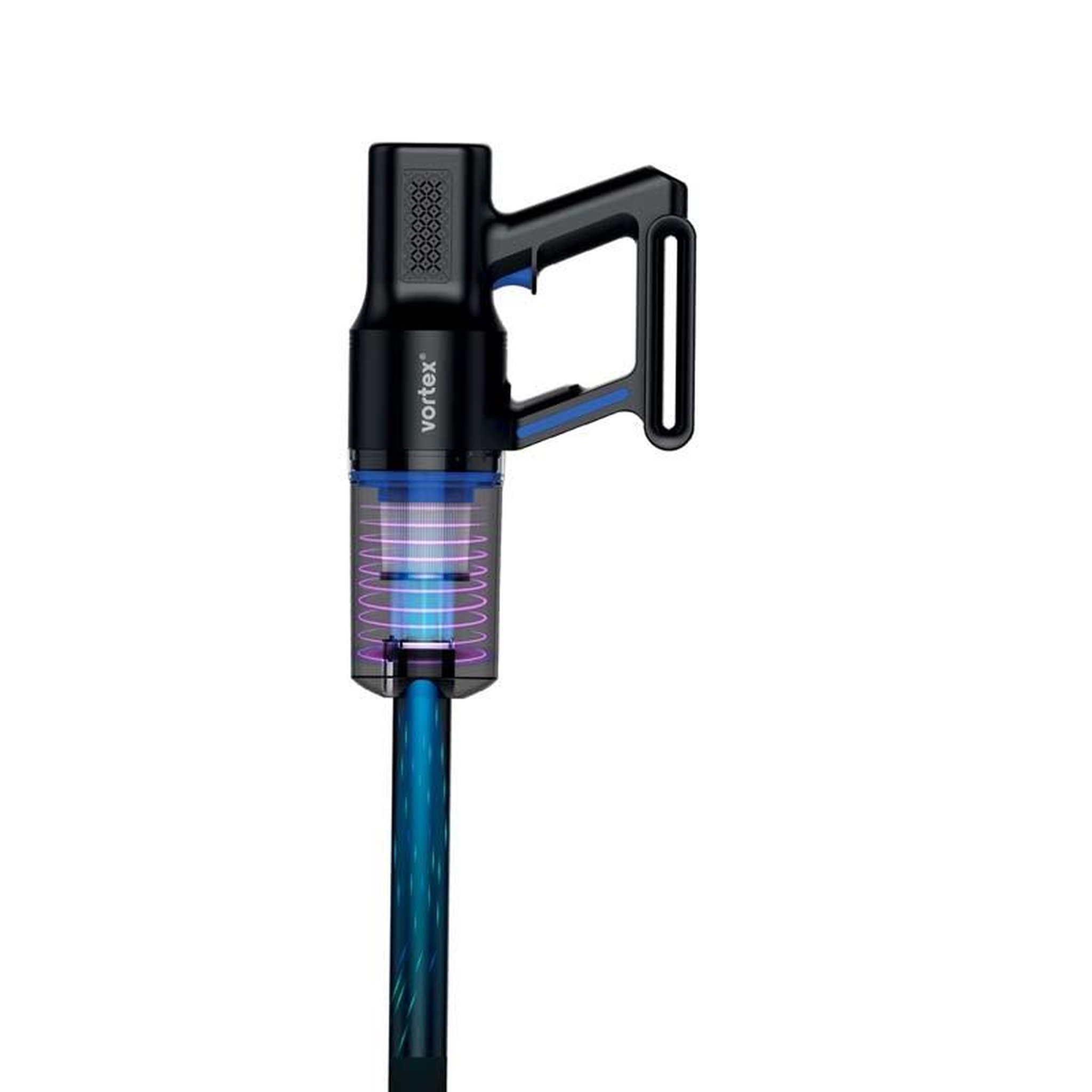 Voir la diapositive 6 : VORTEX Vortex - aspirateur balai 2en1 filaire - 400w - filtre hepa - poignée ergonomique - cordon 5m - noir