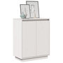 Voir la diapositive 4 : VIDAXL Buffet Blanc 60x34x75 cm Bois massif de pin