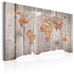 Paris Prix Tableau Imprimé  World Map : Wooden Stories. Coloris disponibles : Multicolore