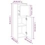 Voir la diapositive 6 : VIDAXL Armoire de bain Sonoma gris 30x30x95 cm Bois d'ingenierie