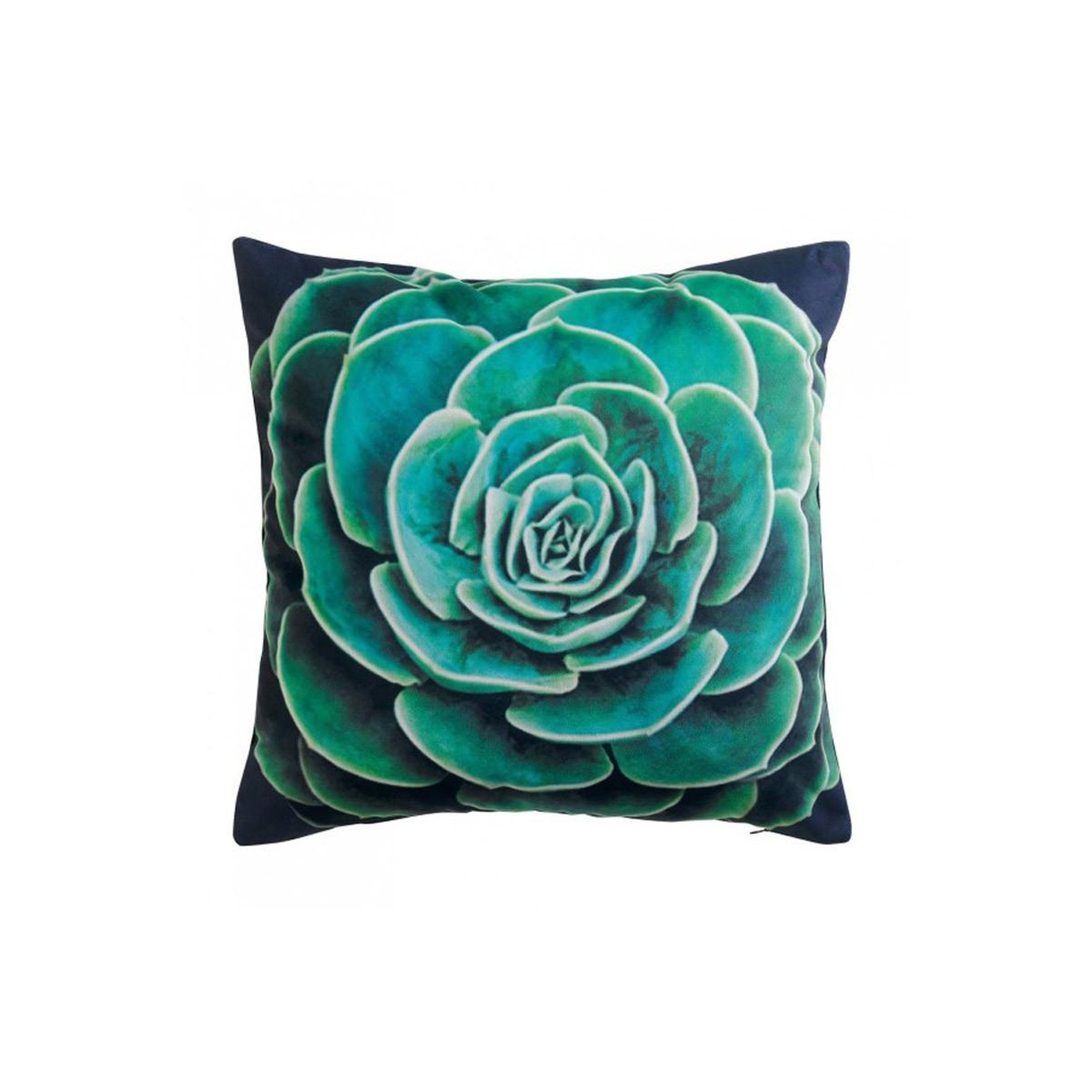 Douceur d'Intérieur Coussin déco déhoussable  arty  45x45cm vert