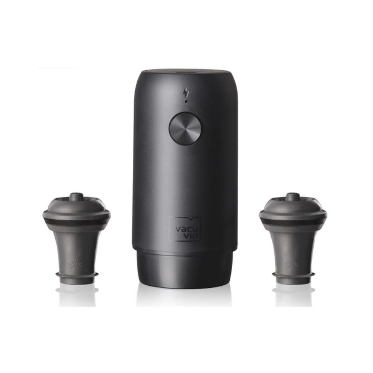 Vacu vin Pompe à vin 2 bouchons noir - 92004606
