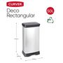 Voir la diapositive 6 : CURVER Curver Poubelle a pedale Deco 50 L Argente
