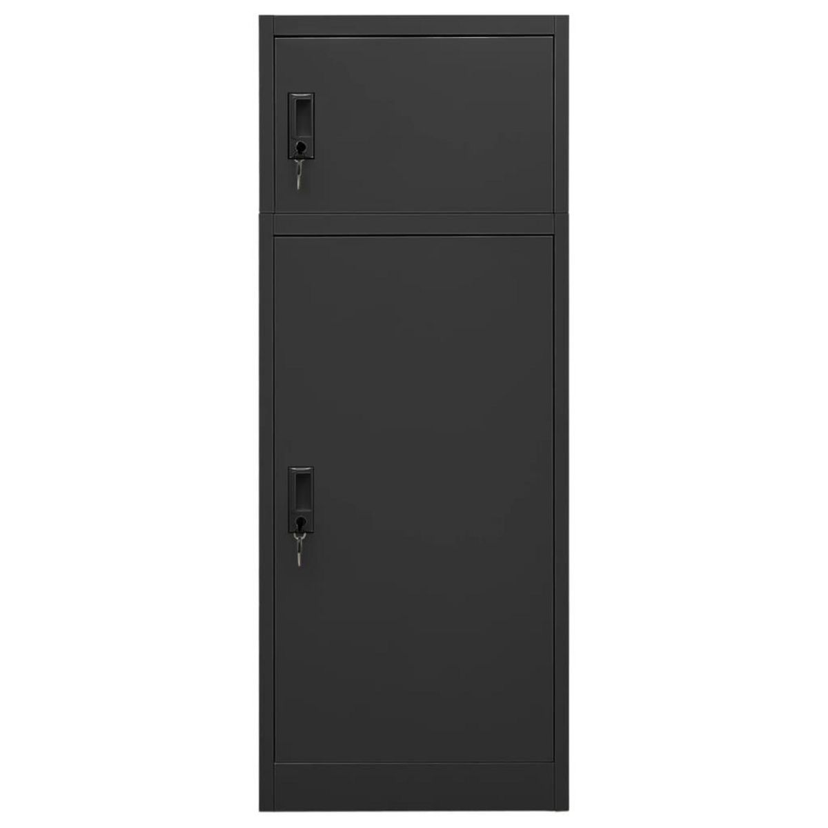 VIDAXL Armoire a selles Anthracite 53x53x140 cm Acier