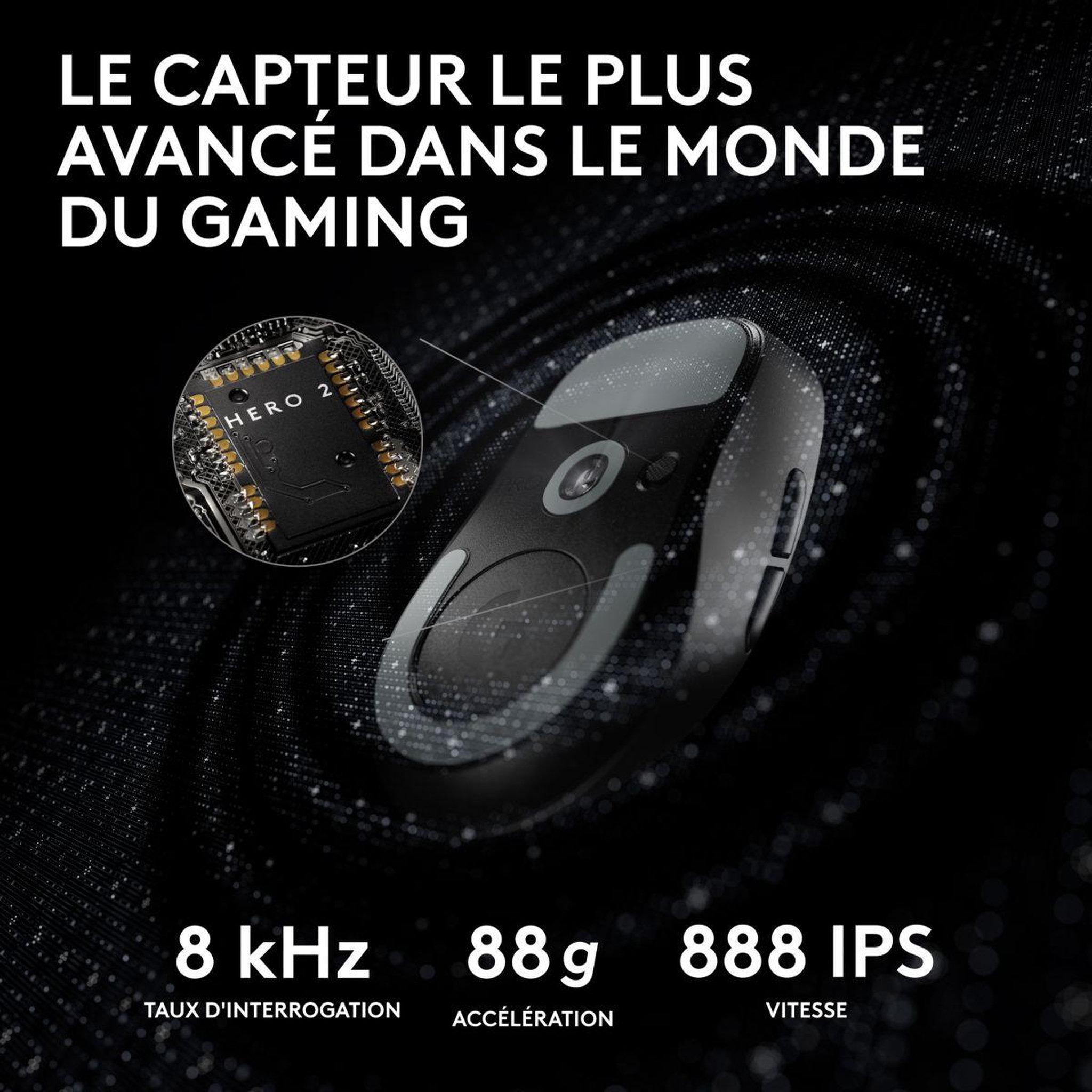 Voir la diapositive 4 : Logitech Souris gamer sans fil g pro x superlight 2 lightspeed noir