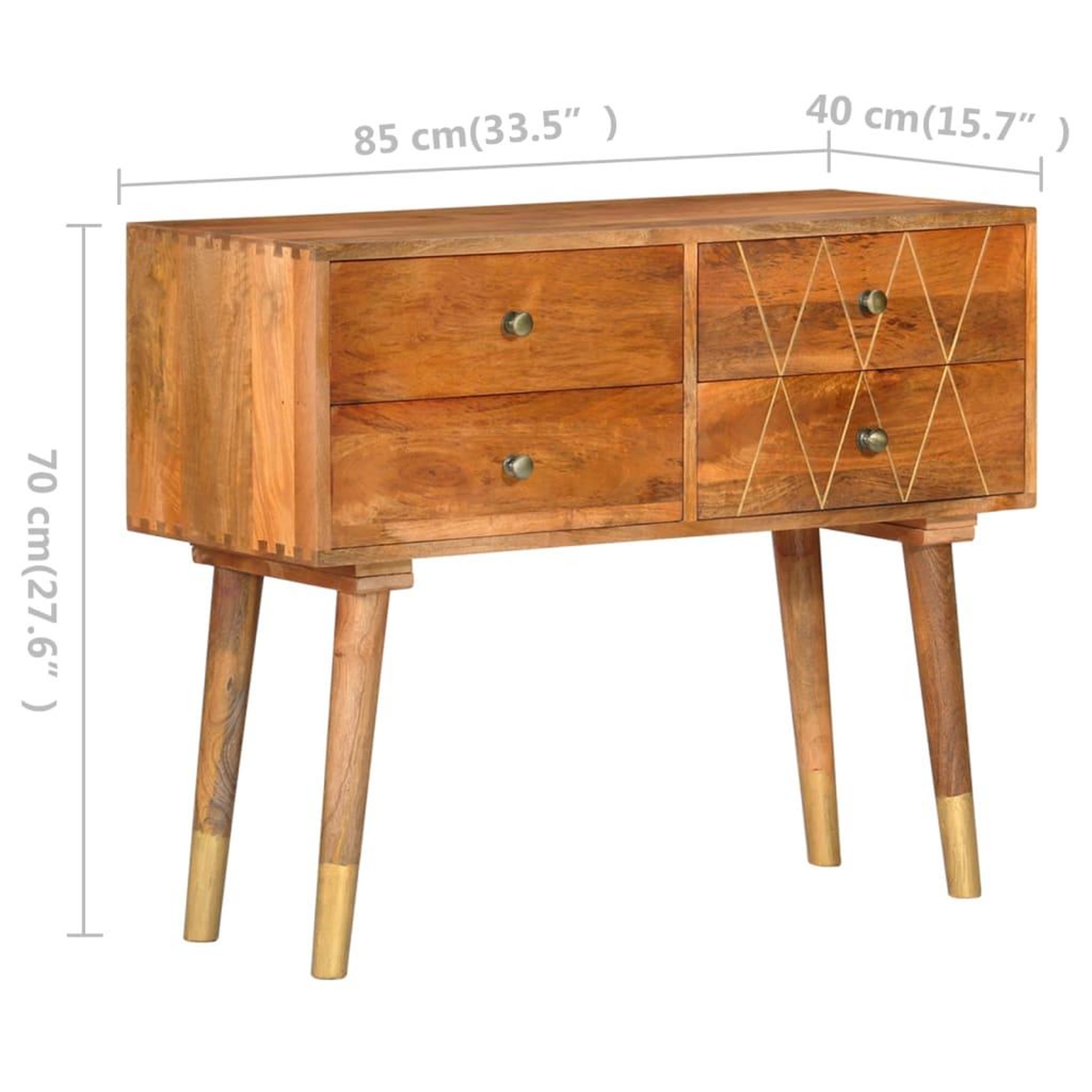 Voir la diapositive 6 : VIDAXL Buffet 85x40x70 cm Bois de manguier solide