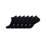 UMBRO Lot de 6 Paires de Chaussettes Sneackers Homme Taille 39/42. Coloris disponibles : Noir