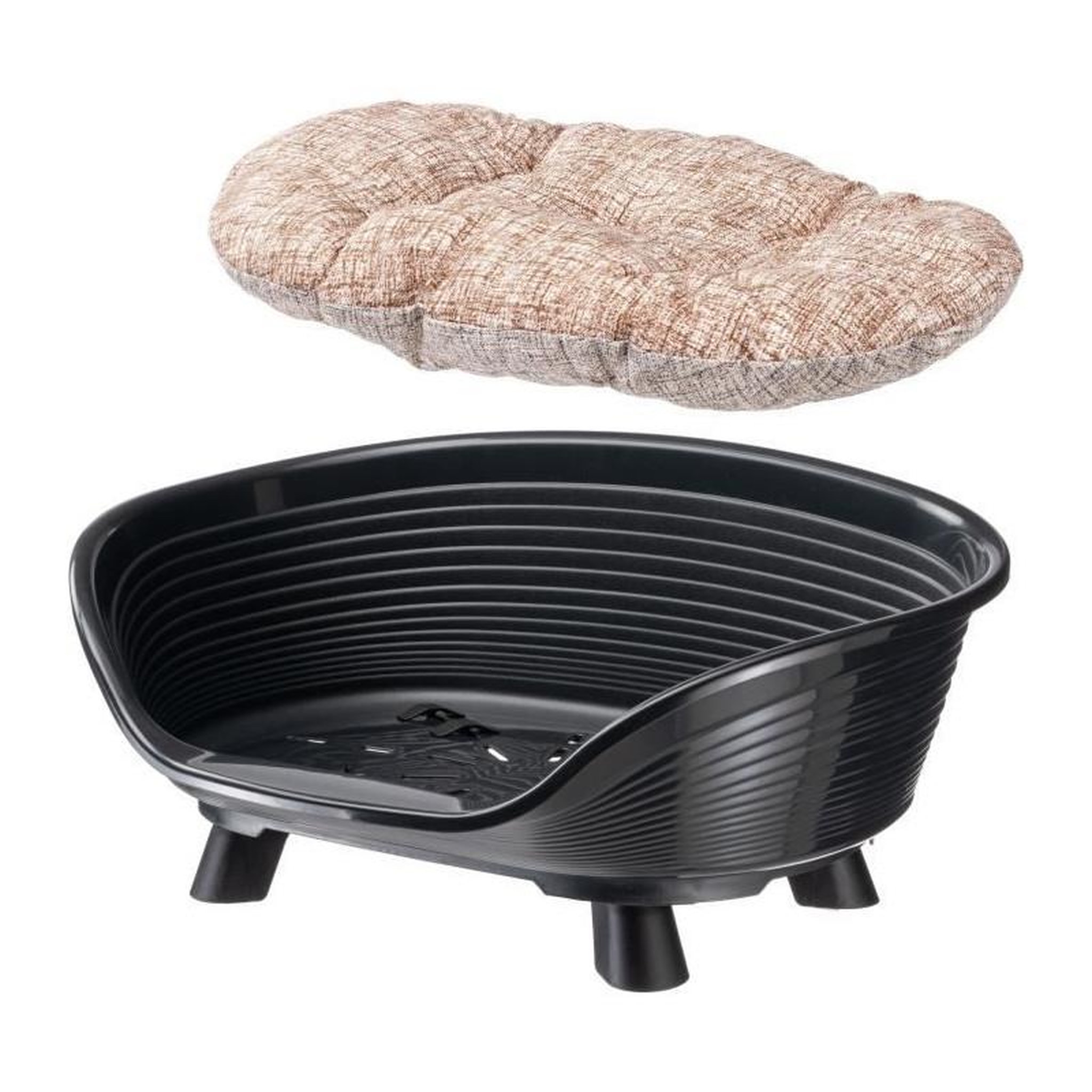 Voir la diapositive 3 : Ferplast Corbeille - FERPLAST - THRONE 4 - Avec coussin relax - Noir