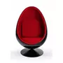 Paris Prix Fauteuil Design  Eggs  133cm Noir & Rouge