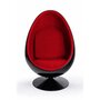 Paris Prix Fauteuil Design  Eggs  133cm Noir & Rouge