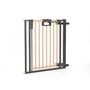 Voir la diapositive 2 : GEUTHER Barrière d'Escalier à Pression Easylock Plus en Bois et Métal - 92 cm à 100,5 cm - Couleur Nature et Noir