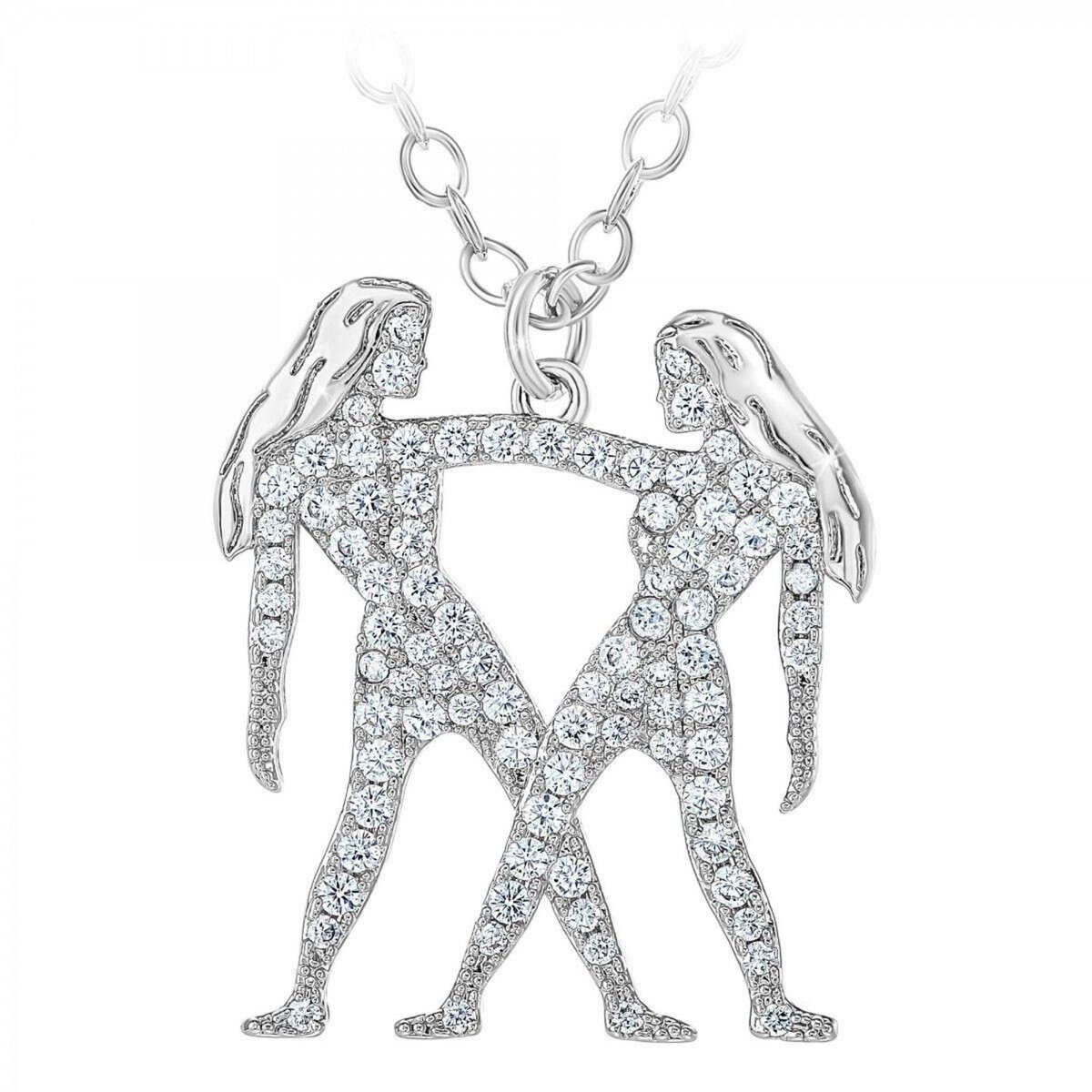 SC CRYSTAL Collier signe astrologique gémeaux orné de Cristaux scintillants par SC Crystal