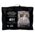 SOLEIL D'OCRE Ensemble couette et parure 5 Pièces DANSEUSES rose pour lit en 90x190 cm, par Soleil d'ocre