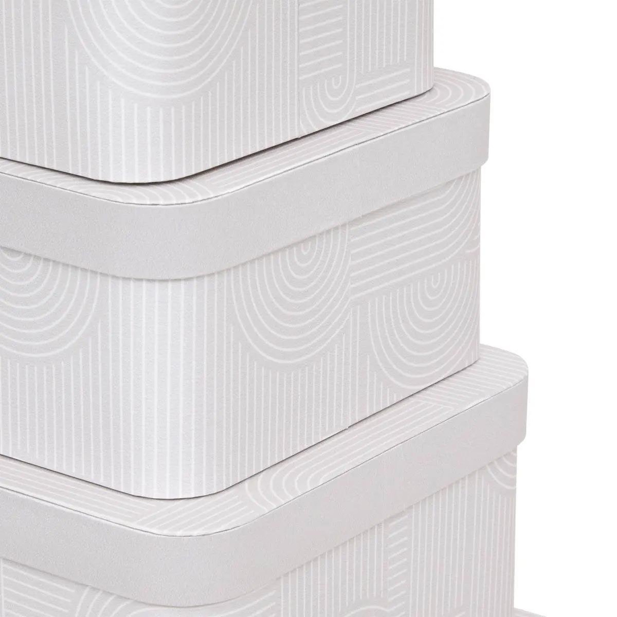 Voir la diapositive 6 : FIVE Lot de 4 boîtes déco  polybox  39cm beige