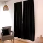 ENJOY HOME Rideau de porte occultant 90x210 Basic noir