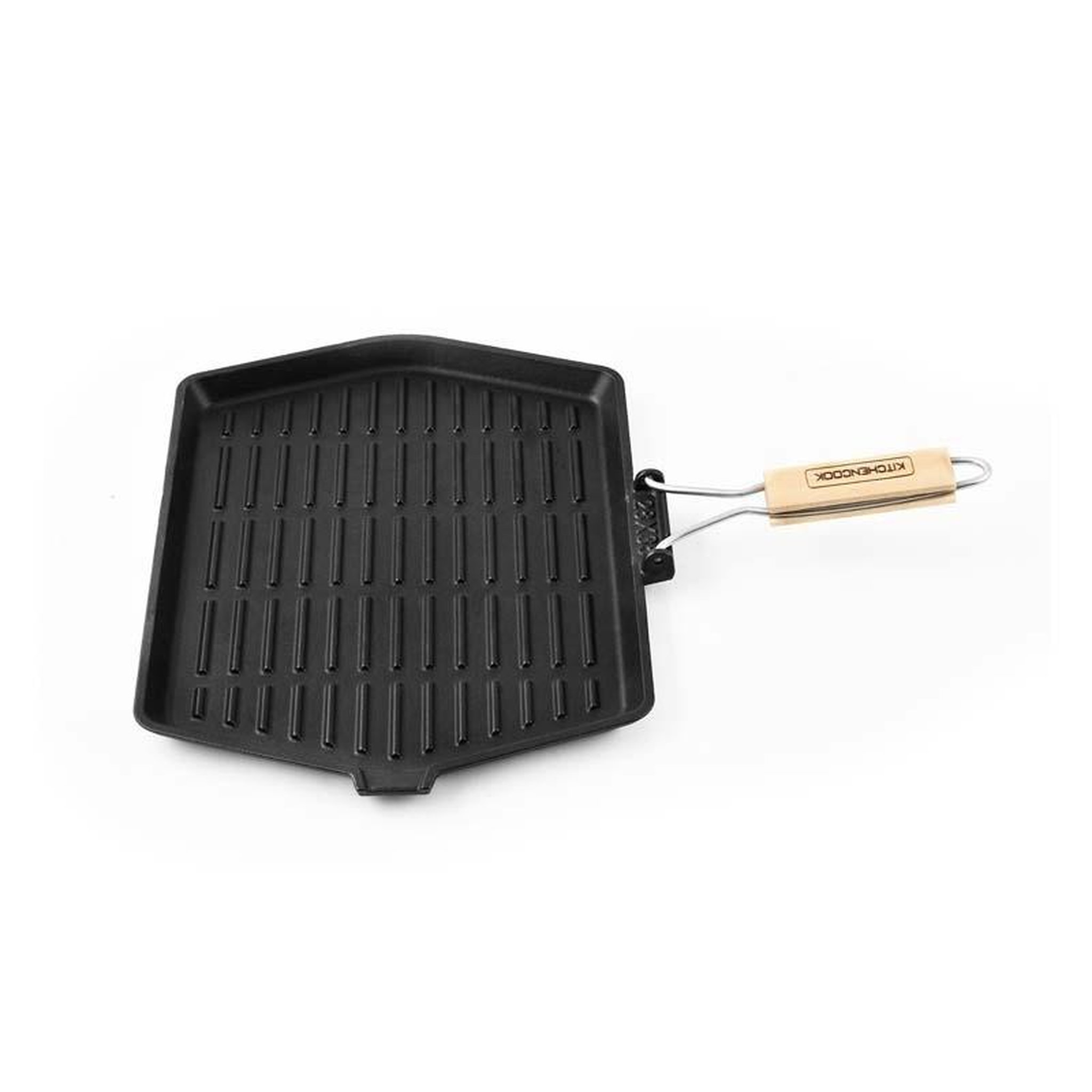KITCHENCOOK Grill Rectangulaire En Fonte émaillée 35 X 28 Cm Grill3528a Tfi Kitchencook