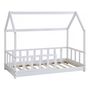 Voir la diapositive 1 : Habitat et Jardin Lit cabane en bois  Charlotte   - Blanc - 80 x 160 cm