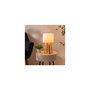 Voir la diapositive 2 : ATMOSPHERA Lampe pied bois Molu blanc