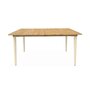 SWEEEK Table de jardin MARINGA bois et métal, 150cm