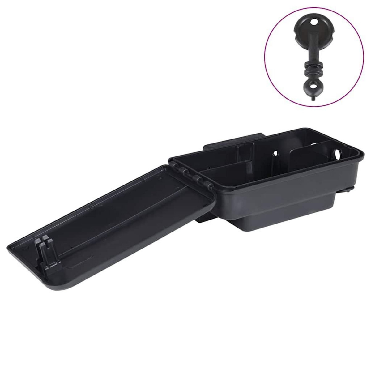 VIDAXL Pieges a souris 12 pcs noir 22x12,5x7,5 cm