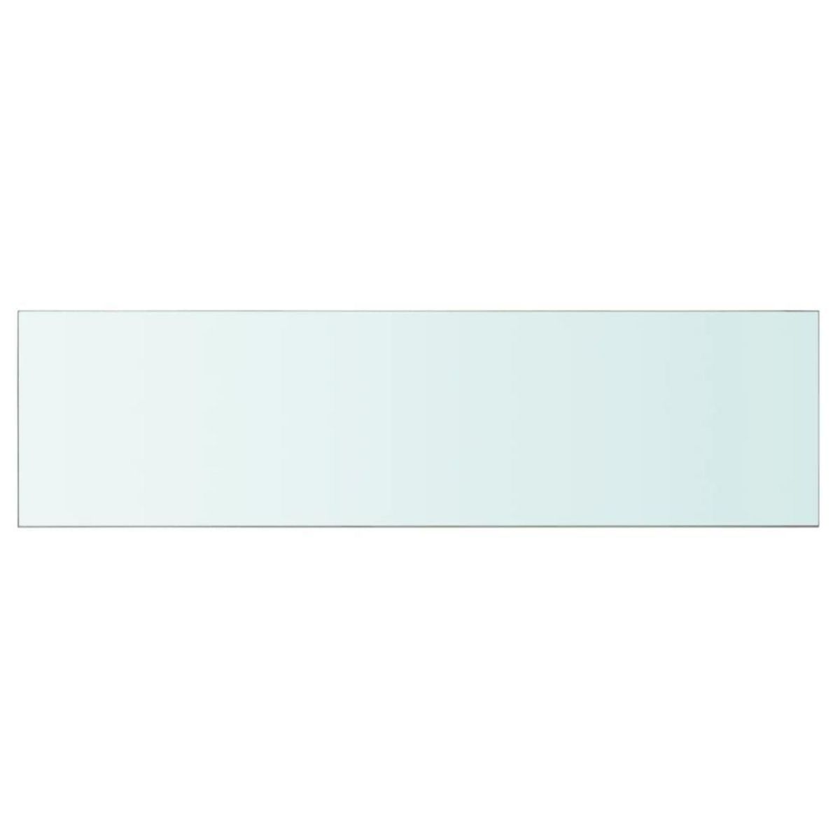 VIDAXL Panneau pour etagere Verre transparent 110 x 30 cm