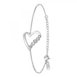 SC CRYSTAL Bracelet cœur par SC Crystal orné de Zirconium