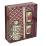 Voir la diapositive 1 : FEERIC LIGHT & CHRISTMAS Coffrets 2 bougies et diffuseur 100 ml - Doré et rouge