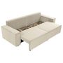 Voir la diapositive 3 : BEST MOBILIER Cezanne - canapé droit 3 places convertible avec coffre en velours côtelé