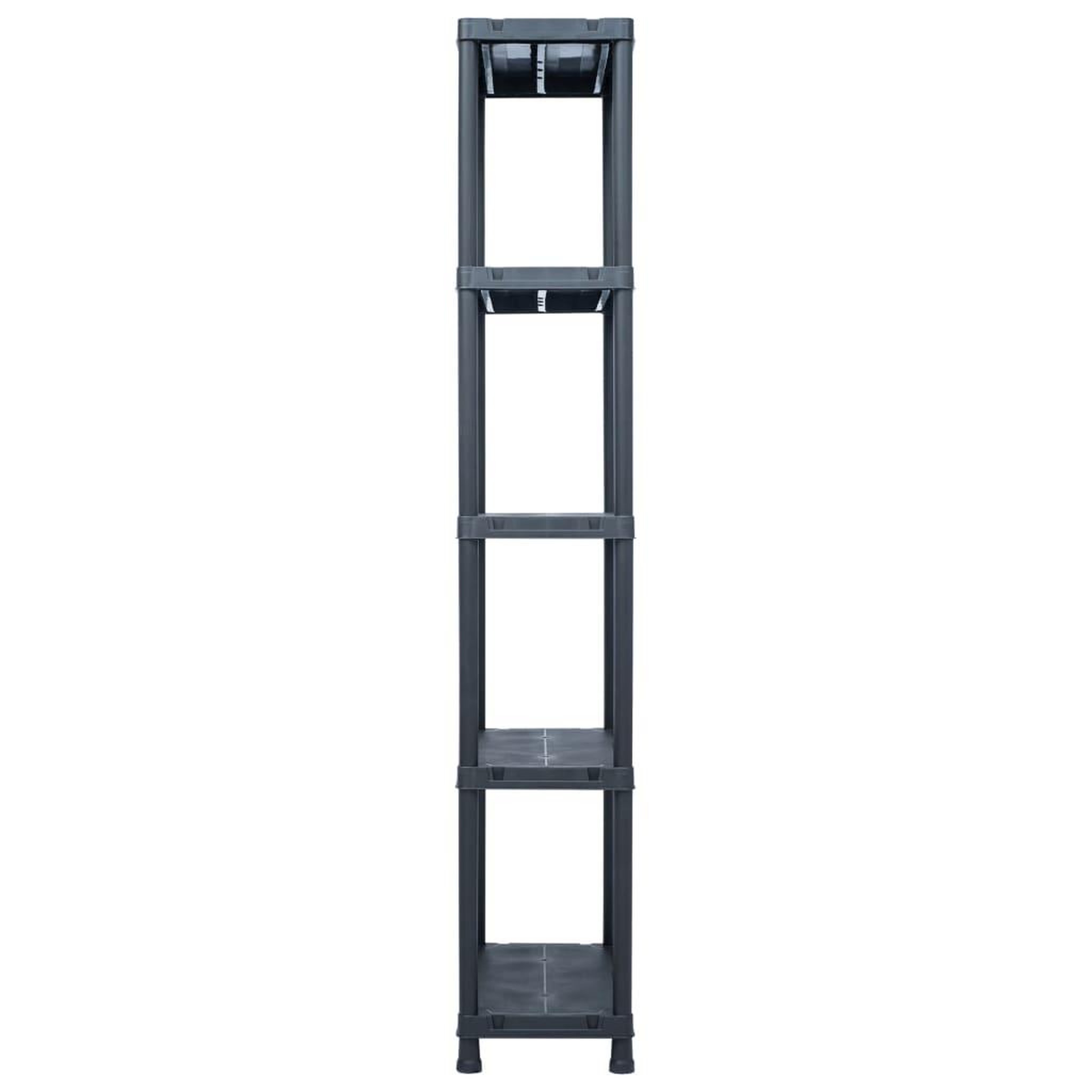 Voir la diapositive 3 : VIDAXL Etagere de rangement Noir 125 kg 60x30x180 cm Plastique