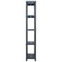 Voir la diapositive 3 : VIDAXL Etagere de rangement Noir 125 kg 60x30x180 cm Plastique