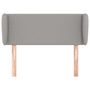 Voir la diapositive 3 : VIDAXL Tete de lit avec oreilles Gris clair 103x23x78/88 cm Tissu