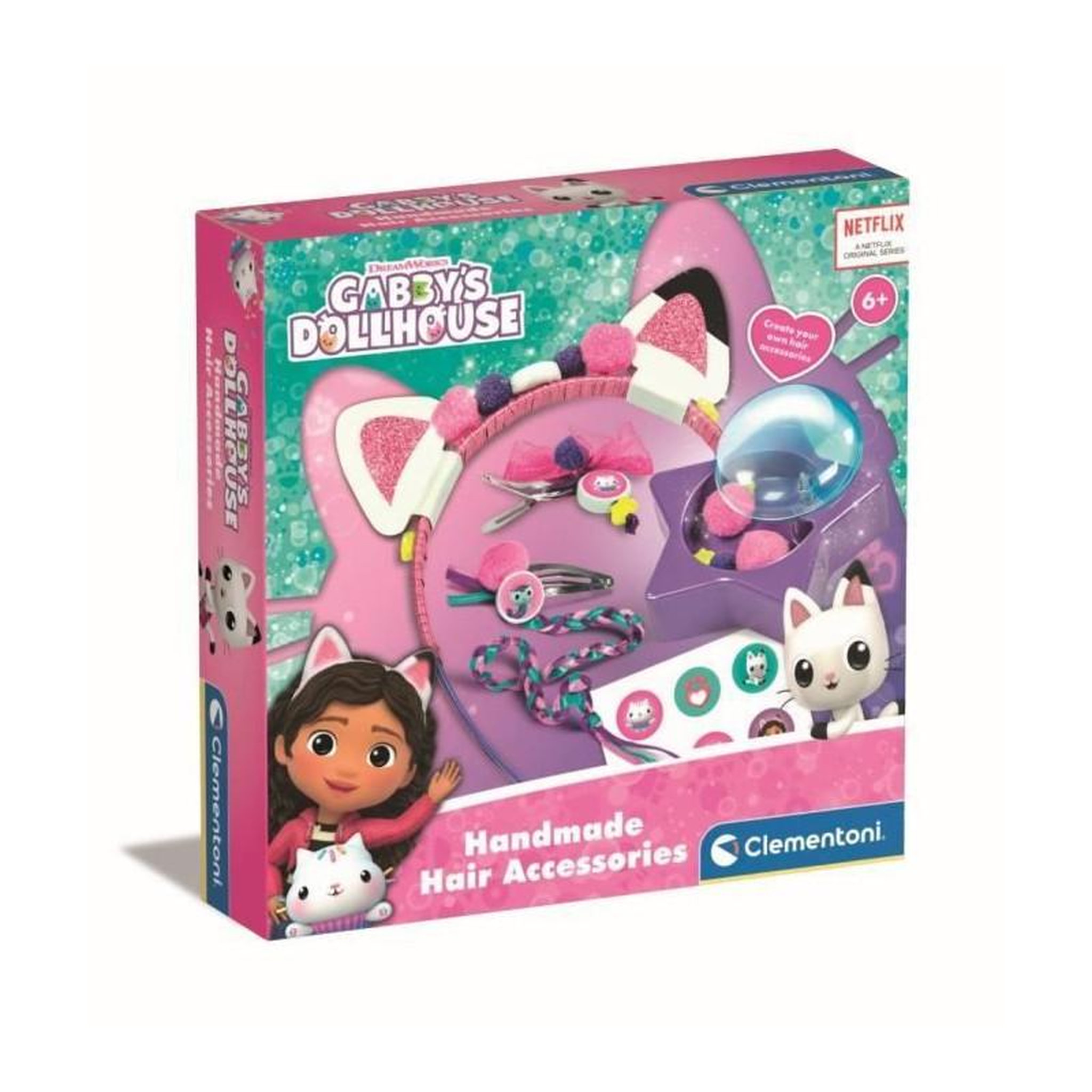 CLEMENTONI Clementoni - Gabby et la Maison Magique - Accessoires cheveux - Serre tete a personnaliser - Des 6 ans