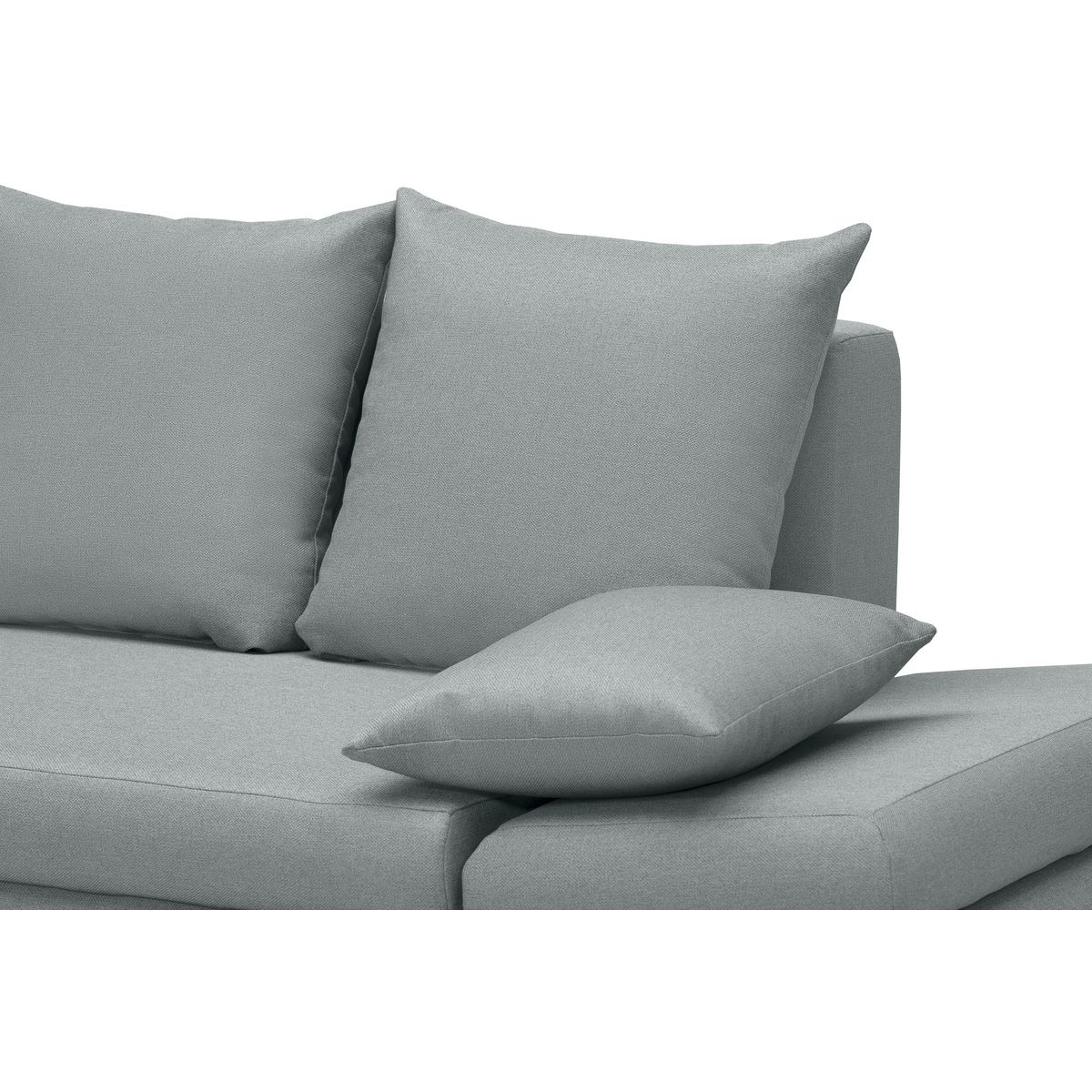 Canapé d'angle gauche convertible en tissu avec coffre 5 places NOA