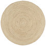 Voir la diapositive 1 : VIDAXL Tapis fait a la main Jute avec design de spirale Blanc 90 cm