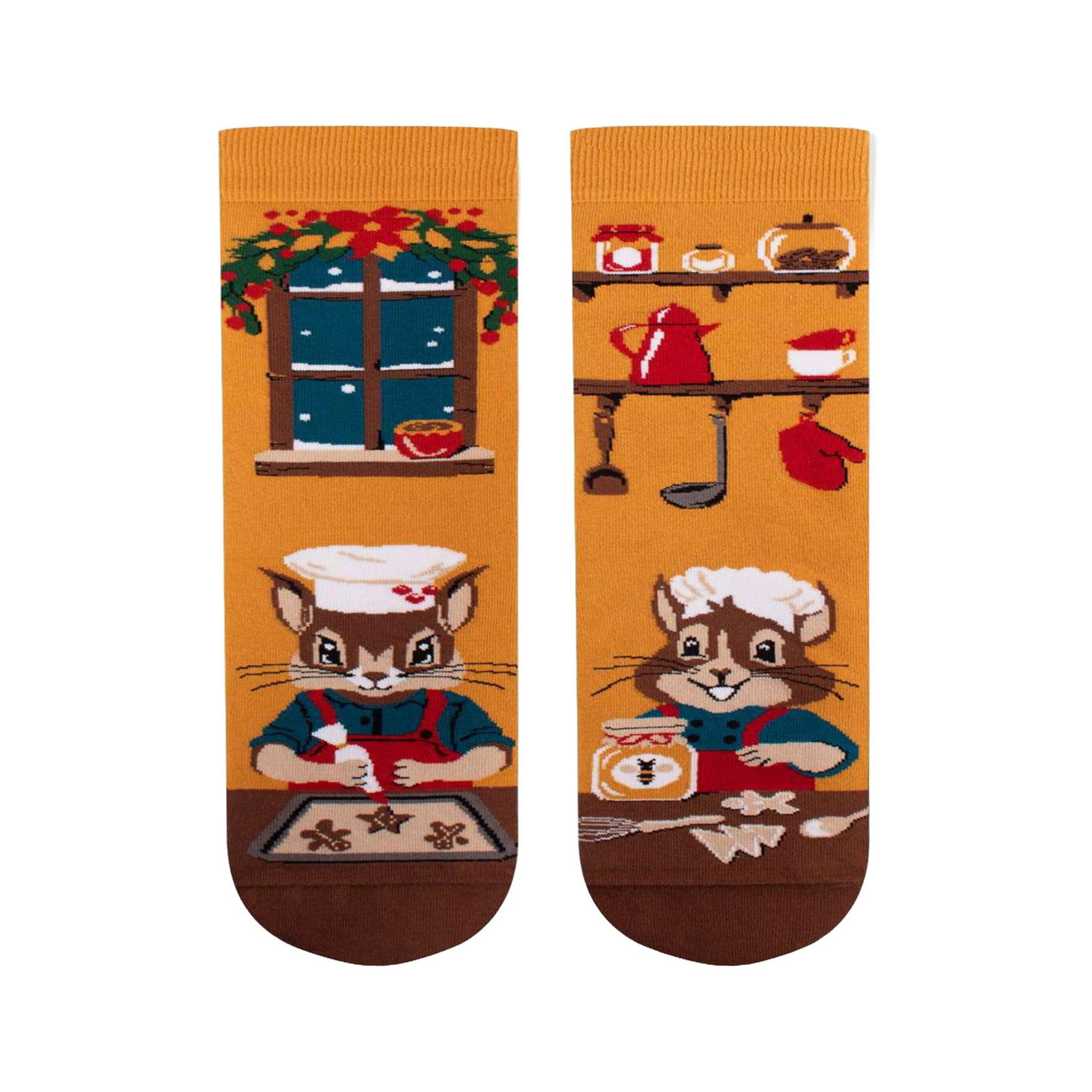 Voir la diapositive 2 : PIRIN HILL Chaussettes arty les écureuils