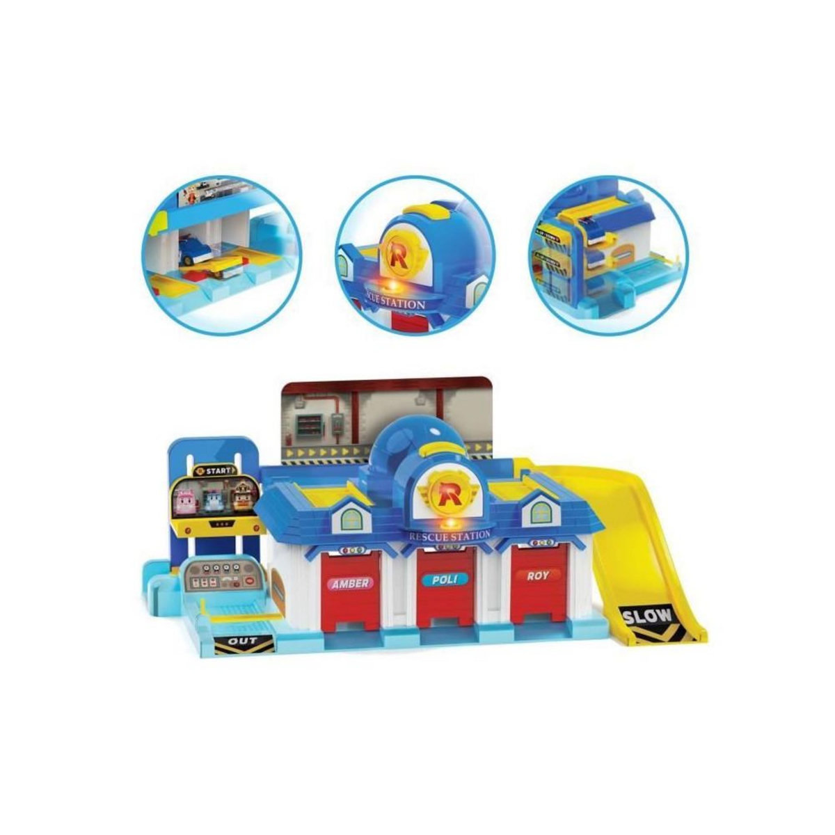 SILVERLIT Playset QG - Garage mini véhicules - SILVERLIT - 1 véhicule inclus - Des 3 ans